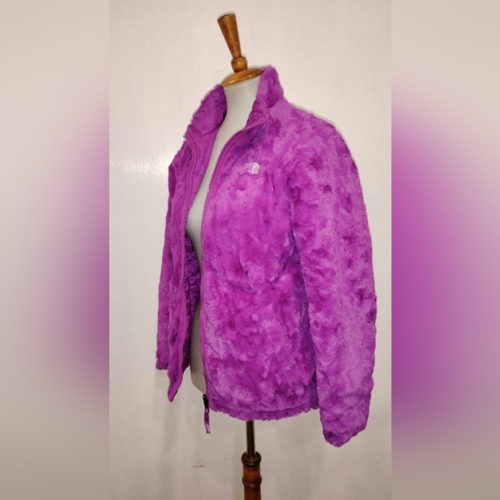 NORTH FACE VIOLET FLUFFY REVERSIBLE JACKET NWOT - Picture 6 of 7